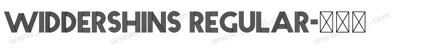 Widdershins Regular字体转换